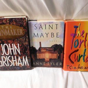 BOOKS Lot of 3 The Rainmaker, Saint Maybe and The Tortilla Curtain